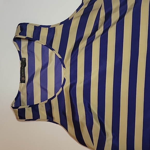 🌹🌹Outback Red Striped Blouse Blue Tan Small - Picture 2 of 5